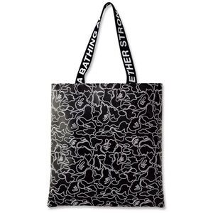 Bape Black and White Camouflage Tote Bag